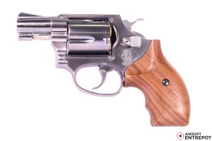 Marushin S&W M60 2inch Wood grip SILVER ABS