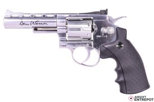 ASG Revolver Dan Wesson 4" NBB (Chrome)