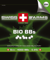 SWISS ARMS Billes BIO Blanche 0.25gr (Sac de 1 Kg)
