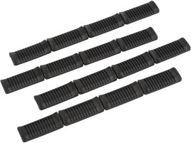 Ares Lot de 4 Couvre-Rails M-Lok (Noir) -