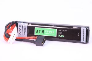 ATM Power Batterie LiPo 7.4V 680mAh 20C (Mini Deans)
