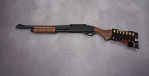 Occasion- Golden Eagle Fusil A Pompe M870 Gaz (M8870 / Bois) + Porte Cartouches Et Cartouches