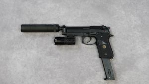 Occasion- WE M9A1 Gaz + 1 Chargeur Holster et Silencieux