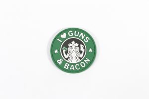 Patch I Love Guns & Bacon (Vert)