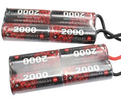 EnrichPower Batterie NiMh 9.6v 2000mAh Double Pack