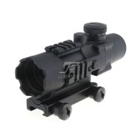 JJ Airsoft Lunette 4x32 Tri-Rail (BK) -