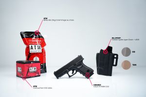 Starter pack Umarex Glock 19 CO2 (<2J)