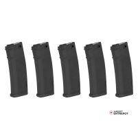 Specna Arms Boîte de 5 Chargeurs S-Mag 125 Bbs Pour M4 AEG (Noir)