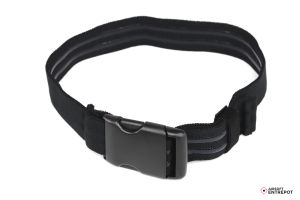WoSport Sangle de cuisse élastique anti-dérapante pour plaque holster (Noir)