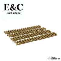 E&C Couvres Rail Picatinny 4 Pièces (Dark Earth)