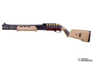 Golden Eagle Fusil à Pompe Gaz (8888T / Noir/Tan)