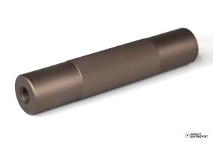 JJ Airsoft Silencieux 190x38mm 14mm CW/CCW (Bronze)