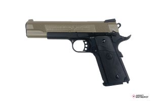Cybergun / SRC Colt 1911 Combat GBB (Tan & Noir)