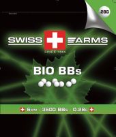 SWISS ARMS Billes BIO Blanche 0.28gr (Sac de 1 Kg)