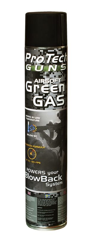 Bonbonne de gaz airsoft ProTechGuns Green Gas