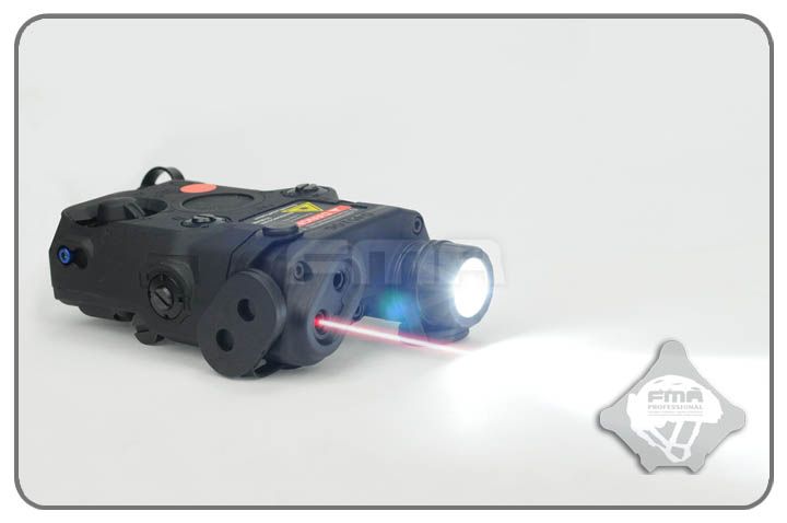 Boîtier AM-PEQ Noir Lampe 175 lumens et Laser Rouge - airsoft