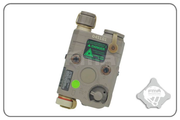 FMA PEQ-15 高級バージョン Airsoft Airsoft Accessoire FMA PEQ-15 LED + Laser Vert (DE)