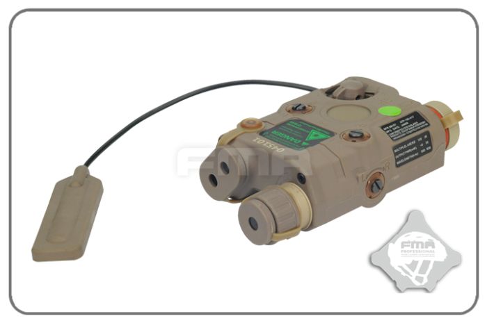 FMA PEQ-15 高級バージョン Airsoft Airsoft Accessoire FMA PEQ-15 LED + Laser Vert (DE)